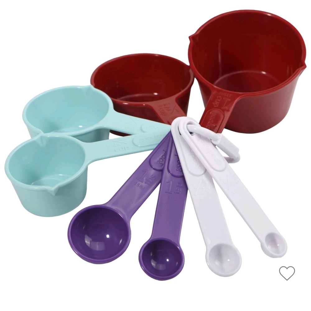 GoodCook Ready 8pc Measuring Cups & Spoon Set And GoodCook Collapsible F… - Picture 2 of 13